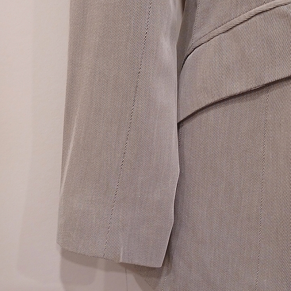 Barney's New York Micro Stripe Long Line Cotton Blazer- Sz. 0 - Picture 6 of 13